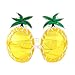 Crazy Night Fiesta Tropical Pineapple Sunglasses, Tropical Hawaiian Luau Party Summer Party Beach Party Novelty Sunglasses (yellow)