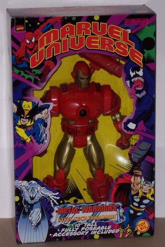 Marvel Universe Metal Warriors Steel-Tech Iron Man 10in Action Figure