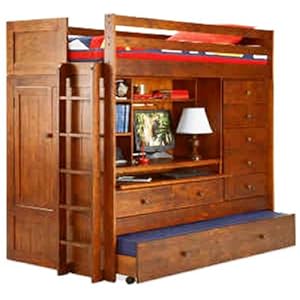 BUNK BED ALL IN 1 LOFT WITH TRUNDLE DESK CHEST CLOSET Paper Plans SO EASY BEGINNERS LOOK LIKE EXPERTS Build Your Own Using This Step By Step DIY Patterns by WoodPatternExpert