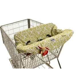 Itzy Ritzy Damask Avocado Shopping Cart & High Chair Cover