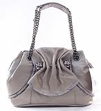 Betsey Johnson Taupe Drawstring Tote Ice Princess Handbag