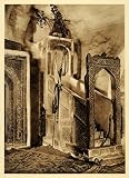 1925 Minbar Pulpit Islamic Mosque Jonah Nebi Yunus Iraq - Original Photogravure