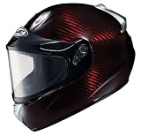 HJC RKT 101SN Full Face Snowmobile Helmet Red Carbon