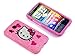 Smile Case Hello Kitty Pink Hearts Bling Rhinestone Crysal Jeweled Snap on Full Cover Case for AT&T Android HTC Inspire 4G (Inspire-Four Hearts)