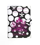 Animal Passport Cover - Black / White Bubble