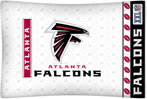 Best Quality Micro Fiber Pillow Case - Atlanta Falcons NFL /Color White Size Stan