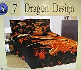 Dragon Bedroom Bedding Set - 7pcs - Queen Size Bedding