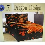 Dragon Bedroom Bedding Set - 7pcs - Queen Size Bedding