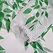 EFINNY Women Hollow Chiffon Blouse Leaf Printed Casual Tops Shirts