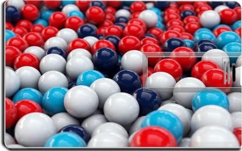 Variety Colorful Gumball Candy Mixture 16G USB Flash Drive 2.0 Memory Stick MSD USB Credit Card Size Customized Support Services Ready Windows Mac Storage External