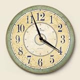 French Country Decorative Wood Wall Clock