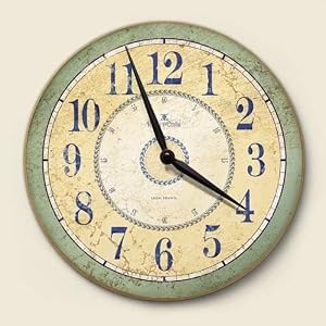 French Country Decorative Wood Wall Clock