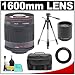 Vivitar 800mm f/8.0 Series 1 Multi-Coated Mirror Lens with 2x Teleconverter (=1600mm) + Tripod + Case + Accessory Kit for Panasonic / Olympus Evolt E-30, E-300, E-330, E-410, E-420, E-450, E-500, E-510, E-520, E-600, E-620, E-1, E-3 Digital SLR Cameras image 7