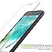 FlexGear iPhone 7 case, Clear Hard PC Back TPU Bumper + Tempered Glass Screen Protector (Clear - Black)
