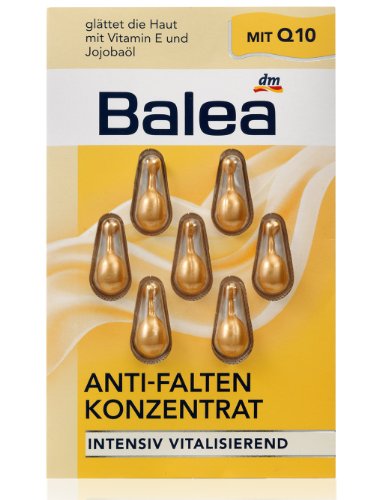 Balea Anti-Falten Konzentrat mit Q10, 2er Pack (2 x 7 St&uuml;ck)