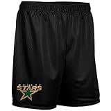 NHL Dallas Stars Team Applique Mesh Shorts - Black (Small)