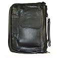 Leather Cell Phone Organizer Man's Bag w/ Detachable Shoulder Strap and Carrying Handle