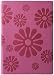 Lavender Embossed Floral Leather Journal Diary, Lined, 6x8"