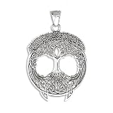 Solstice Tree of Life Celtic Knot Branches and Roots Sterling Silver Pendant