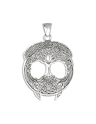 Solstice Tree of Life Celtic Knot Branches and Roots Sterling Silver Pendant