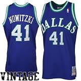 Mitchell & Ness Dirk Nowitzki Dallas Mavericks Authentic Throwback Jersey - Royal Blue (52)