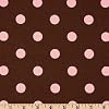 54'' Wide Premier Prints Polka Dot Brown/Pink Fabric By The Yard