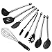 8 Piece Silicone Kitchen Utensil Set, Inox Stainless Steel Cookware Set, Kitchenware Cooking Utensils, Pasta Server, Serving Spoon, Turner Spatula, Whisk, Ladle, Strainer, Tongs