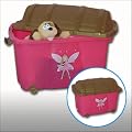 Spielzeugkiste Aufbewahrungstruhe Spielzeug-Box - Spielkiste mit Prinzessin