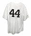 Autographed Reggie Jackson New York Yankees Pinstripe Majestic Jersey Inscribed Mr. October