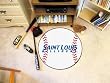 Saint Louis Billikens 29" Round Baseball Floor Mat (Rug)