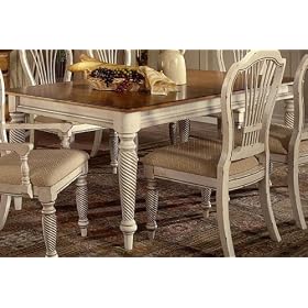 Wilshire Rectangular Dining Table, 30Hx73Wx44D, ANTIQUE WHITE by Home Decorators Collection
