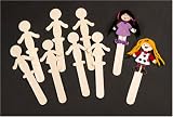 Review Anthony Peters  / Decorate Wooden People Sticks