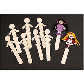Decorate Wooden People Sticks