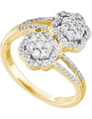 0.51CTW DIAMOND FLOWER RING