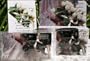 10 Pack Disposable Wedding Cameras with White Tulip Bouquet Design, 35mm, 27 Exp, New in Gift Boxes
