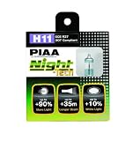 PIAA 10711 Night Tech 55 Watt H11 Upgrade Bulb – Pair