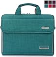 BRINCH&reg; New Style Oxford Fabric Unisex Universal Luxury Portable Laptop Sleeve Case Carrying Messenger Bag Shoulder Briefcase Handbag For 15 - 15.6 Inch Laptop / Notebook / MacBook / Ultrabook / Chromebook Computers (Apple / Acer / Asus / Dell / Fujitsu / Lenovo / HP / Samsung / Sony / Toshiba etc.) with Shoulder Strap Handle and Pockets (Green)