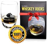 Whiskey Rocks - Premium Granite Whiskey Stones Set Black - Pure Granite - Set of 9 Whisky Chilling S