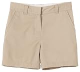 Dockers Girls 7-16 Flat Front Twill Short-School Uniform