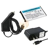 Standard Lithium-ion Replacement Battery + Rapid Car Charger + Home Travel Charger for LG Banter UX265, Xenon GR500, Rumor2 LX265 Cell Phone