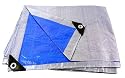 Double-Sided 16' x 20' Coated Woven Poly Tarp for Outdoor Protection - Reversible