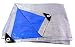 8 x 10 Feet Woven Poly Tarp Coated 2 Sides - Reversible