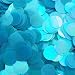 20mm Flat Round Sequin Paillettes Aqua Water Blue Semi Frost Rainbow. Made in USA