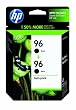HP 96 Twinpack Black Inkjet Print Cartridge with Vivera Ink (C9348FN#140)