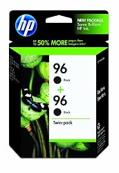 HP 96 Twinpack Black Inkjet Print Cartridge with Vivera Ink (C9348FN#140)