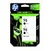 HP 96 Twinpack Black Inkjet Print Cartridge with Vivera Ink (C9348FN#140)