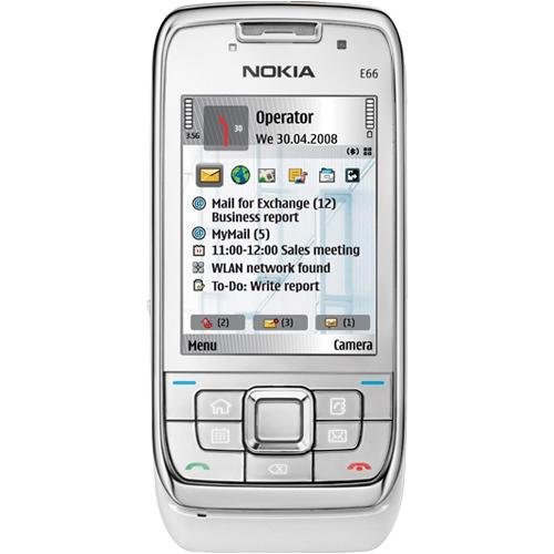 Nokia E66-1 Smartphone White (Unlocked, International Version) no U.S Warranty
