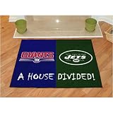 NY Giants / NY Jets House Divided NFL All-Star Floor Mat (34x45)