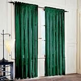 2 NEW VELVET CURTAIN PANELS / CURTAINS - 84' LONG