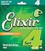 Elixir Strings Nickel Plated Steel 4-String Bass Strings w NANOWEB Coating, Long Scale, Light (.045-.100)